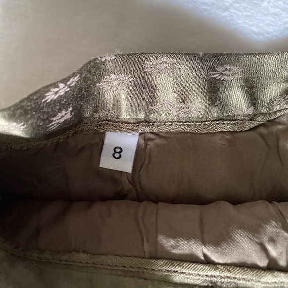 Vintage Jacquard Satin Pencil Skirt - Picture 3 of 8